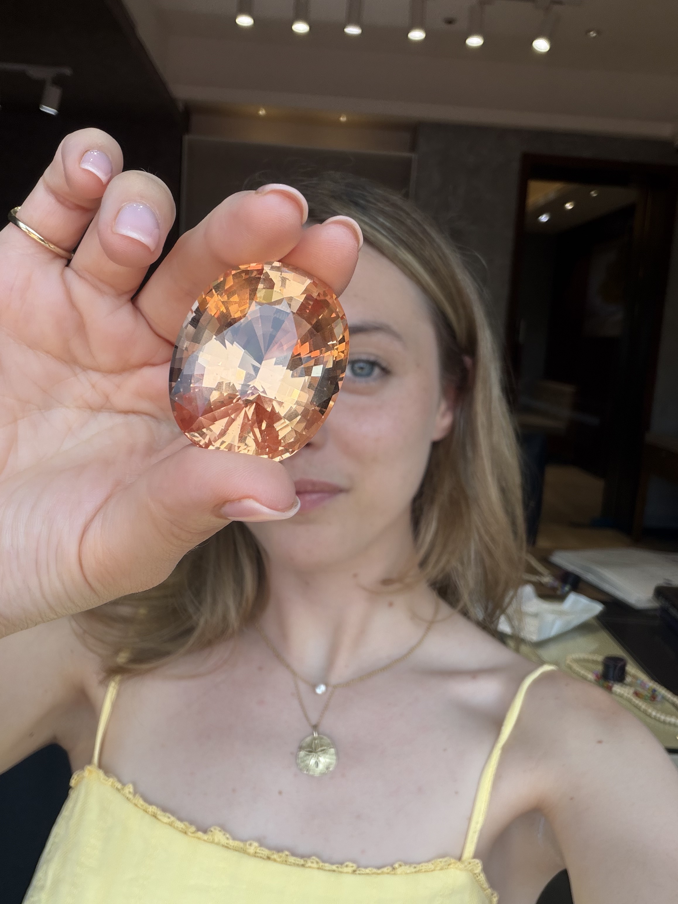 Large orange morganite